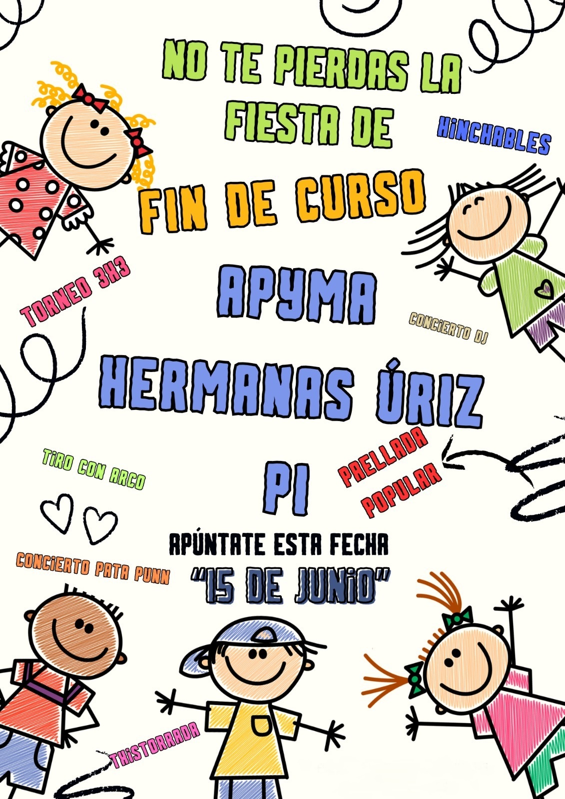 Fiesta Fin de curso. Sábado 15 de Junio